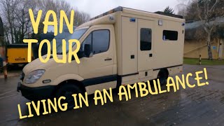 LIVING IN AN AMBULANCE CAMPER VAN CONVERSION  full time van life with Roughandreadyadventures [upl. by Ettenwad]