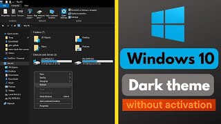 Fixed ✔️ Enable Dark Mode Without Activating Windows 10 or Windows 11 [upl. by Etiuqram]