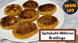 SpitzkohlMöhrenBratlinge aus Pfanne und Heißluftfritteuse [upl. by Valsimot]