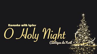 O Holy Night New Music Arrangement  Karaoke with Lyrics [upl. by Mailiw670]