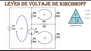 Supermallas  análisis de circuitos LVKejercicio 3 [upl. by Hanover]