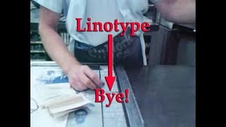 Farewell Etaoin Shrdlu Linotype An AgeOld Printing Process Gives Way to Modern Technology 1978 [upl. by Iila927]