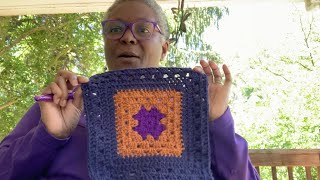 😃💜🧶 crochet with me  crochet along Pt 2 crochetwithmegranny [upl. by Acima956]