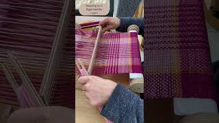 Weaving a scarf on a TabbyandTweed rigid heddle loom weavingloom rigidheddleweaving handmade [upl. by Galang577]