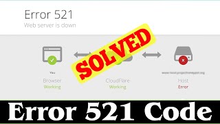 SOLVED How to Fix Error 521 Code Problem 100 Working [upl. by Niccolo]