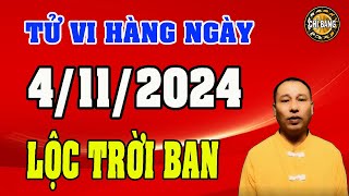 Tử Vi Hàng Ngày 4112024 Con Giáp Được Lộc Trời Ban Trả Sạch Nợ Lần Làm Lại Từ Đầu [upl. by Sirred968]