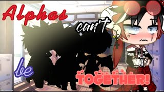 🎶《Alphas cant be together》🎶 Episode 1🏳️‍🌈Gay love story🏳️‍🌈FoursomeOriginal13Gacha Club [upl. by Ynnig]