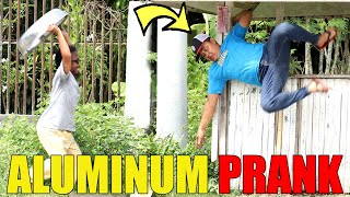 TAONG GRASA ALUMINUM PRANK  Nahulog tuloy sa ilog [upl. by Callan]