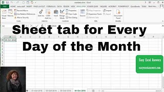 Add a sheet tab for Every Day of the Month [upl. by Reham]