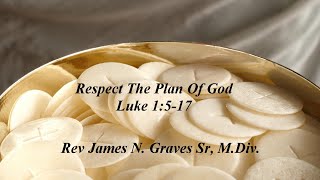 Respect The Plan Of God  Rev James N Graves Sr MDiv [upl. by Dnar]