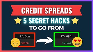 If You Trade Credit Spreads You MUST Do These 5 Things Immediately [upl. by Nosbig]