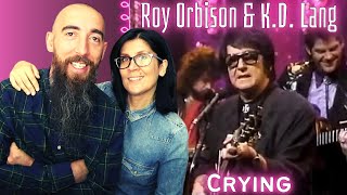 Roy Orbison KD Lang  Crying REACTION with my wife [upl. by Aivirt]