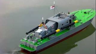 132 vosper Perkasa fast patrol boat [upl. by Nolahp]