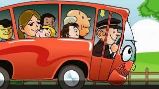 The Wheels On The Bus Go Round and Round with lyrics  Nursery Rhyme [upl. by Idnek]