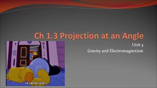 Ch 13 Projection at an Angle [upl. by Torrlow]