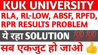 kuk result 2020  absf in kuk result  rla absent in kuk result  kuk university latest news  kuk [upl. by Anaig859]