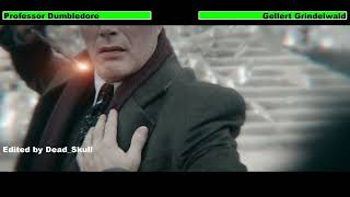 Professor Dumbledore vs Gellert Grindelwald with healthbars [upl. by Kowatch457]