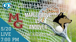 Girls Lacrosse Maple Grove  Andover 05202024  Andover High School  QCTV [upl. by Hiram106]