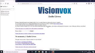 Nossos audiolivros disponíveis para download no site VISIONVOX [upl. by Jocko]