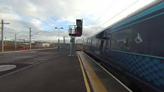 Edinburgh to Glasgow train arriving at Carstairs on 20241127 on Calf Visinse 3d VR180 [upl. by Otsirc]