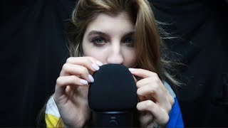 ASMR Mic Scratching amp Unintelligible Whispers  BLUE YETI WINNER [upl. by Soloma542]