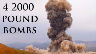 4 2000 POUND BOMBS EXPLODING [upl. by Flatto88]