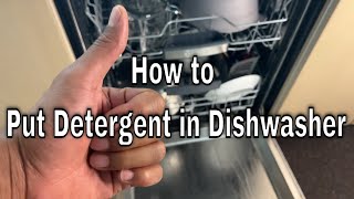 How to Put Detergent in Dishwasher [upl. by Winni63]