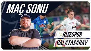 Rizespor  Galatasaray  Maç Sonu Değerlendirmesi [upl. by Yuk]