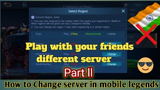 How to change server in mobile legends 2020 other countries server is it possible   Mlbb Part 2 [upl. by Solegnave]