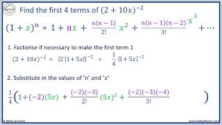 Binomial Expansion with a Negative Power [upl. by Con]