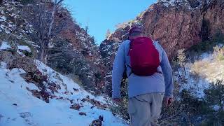 Hiking the Barnhardt Trail to the Arizona Trail in Mazatzal Mountains in winter [upl. by Herculie]