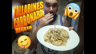 RECETA DE TALLARINES A LA CARBONARA [upl. by Antonia]