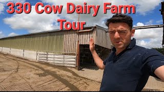 Touring a 330 cow organic dairy Farm in Wiltshire [upl. by Ateekan]