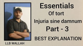 essential of tort part3  Injuria Sine Damnum  education lawstudent viralvideo subscribe [upl. by Ielerol]