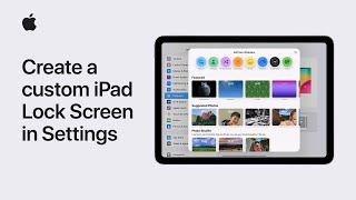 How to create a custom iPad Lock Screen in Settings  Apple Support [upl. by Lefton]