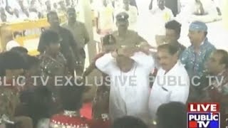 Shravanabelagola Governor Vajubhai Vala Dancing To Song During Jain Programme [upl. by Oilut]