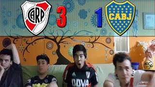 River 3 Boca 1  FINAL Copa Libertadores 2018  Reacciones de Amigos [upl. by Sedgewake]