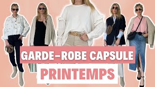 GARDEROBE CAPSULE PRINTEMPS I 12 vêtements  35 tenues pour la saison printanière 2023 [upl. by Cirted369]