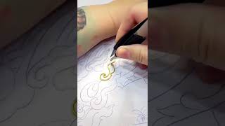 cloisonnecraft handmade art cloisonne drawing relax diy diycrafts FORYOU FYP usa [upl. by Shue]