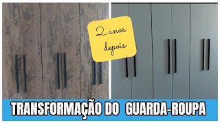 ENVELOPANDO O GUARDA ROUPA 2 ANOS DEPOIS COMO FICOU  APÊ MRV [upl. by Mehs]