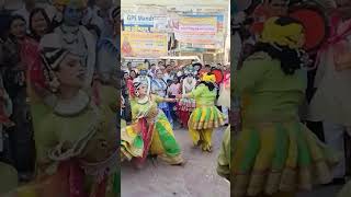 श्री श्याम शोभायात्रा मंड्रेला में दिल्ली की नृत्य नाटिका की प्रस्तुति mandrella dance [upl. by Kcire735]