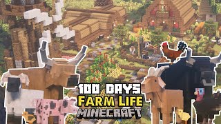 I Spent 100 DAYS Building An ANIMAL FARM In MINECRAFT [upl. by Kieryt]