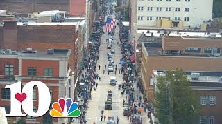 Knoxville Veterans Day Parade and WBIR 10News at Noon [upl. by Ayoj70]