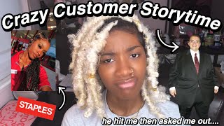 STORYTIME A CUSTOMER AT MY JOB HIT ME  Localblackchild [upl. by Peoples]