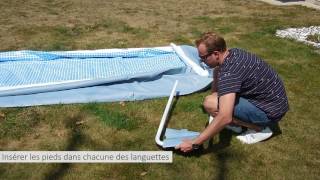 Montage dune piscine tubulaire Intex Prisme Frame par Raviday [upl. by Urd695]