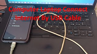 Computer Laptops Internet Connect By USB Cable  How connect internet by USB cable [upl. by Ayrb854]