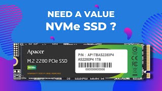 Fast Inexpensive NVMe Drive  Apacer AS2280P4 M2 PCIeTM Gen3 x4 SSD [upl. by Donadee]