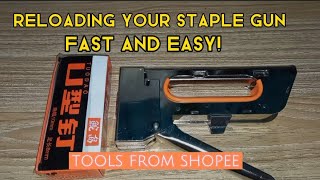 HOW TO RELOAD A STAPLE GUN [upl. by Aleka830]