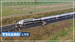 🔴 Un TGV ParisStrasbourg déraille avec 348 passagers [upl. by Ecnaled]