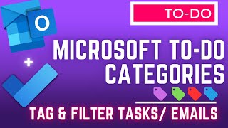 Microsoft To Do  Using Categories [upl. by Keegan]